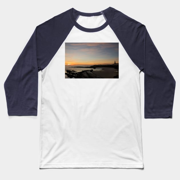 January sunrise at Cullercoats Bay (2) Baseball T-Shirt by Violaman